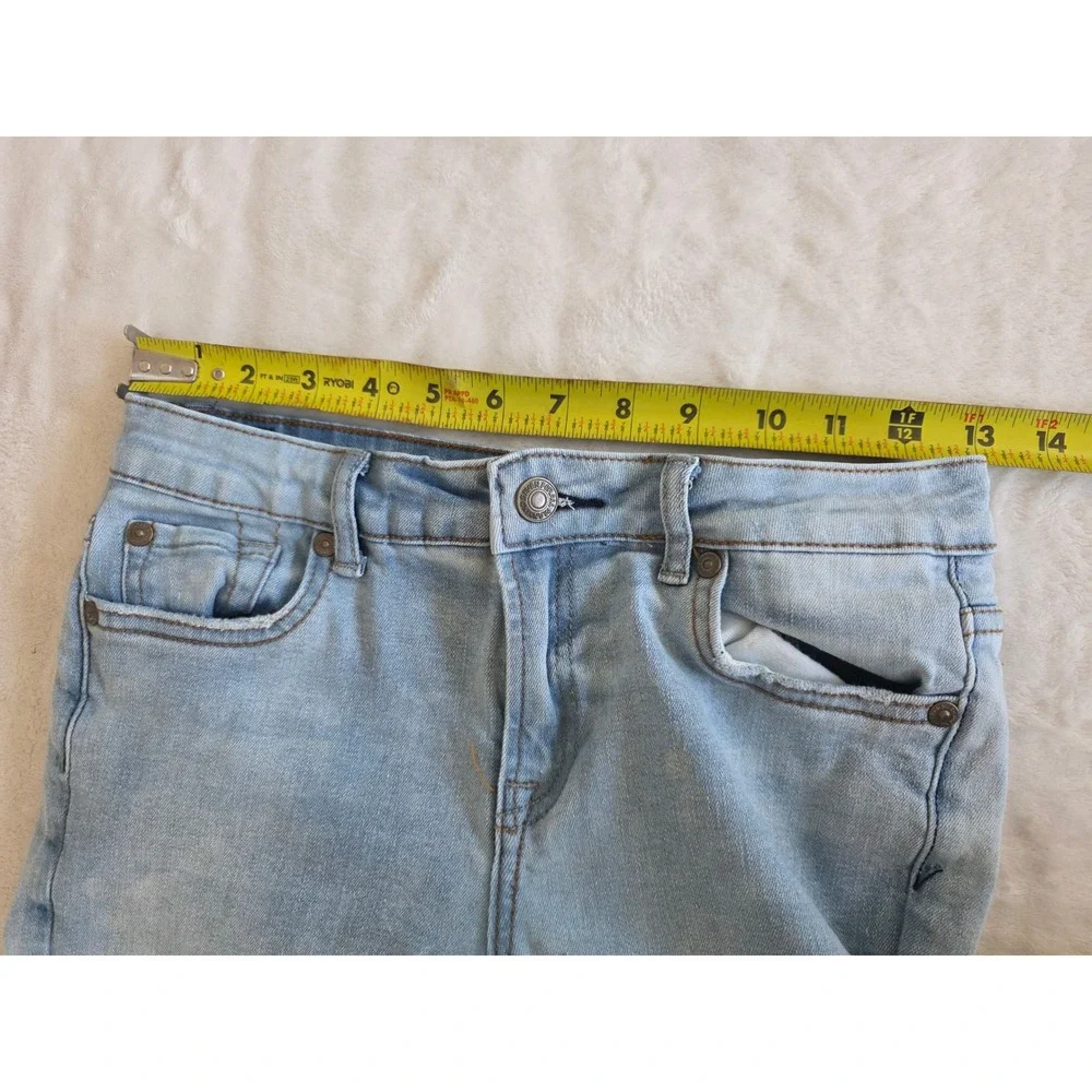 7 For All Mankind Paxton Light Wash Distressed Skinny Jeans Girls‎ Size 10